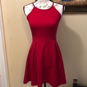 ❣️Olivia Rae skater textured stretch poly sleeveless classic dress